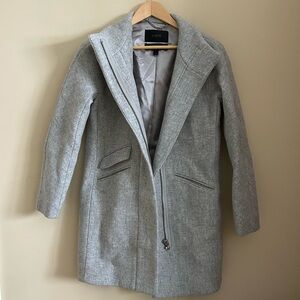 J.Crew Light Gray Stadium Cloth by Nello Gori Coat